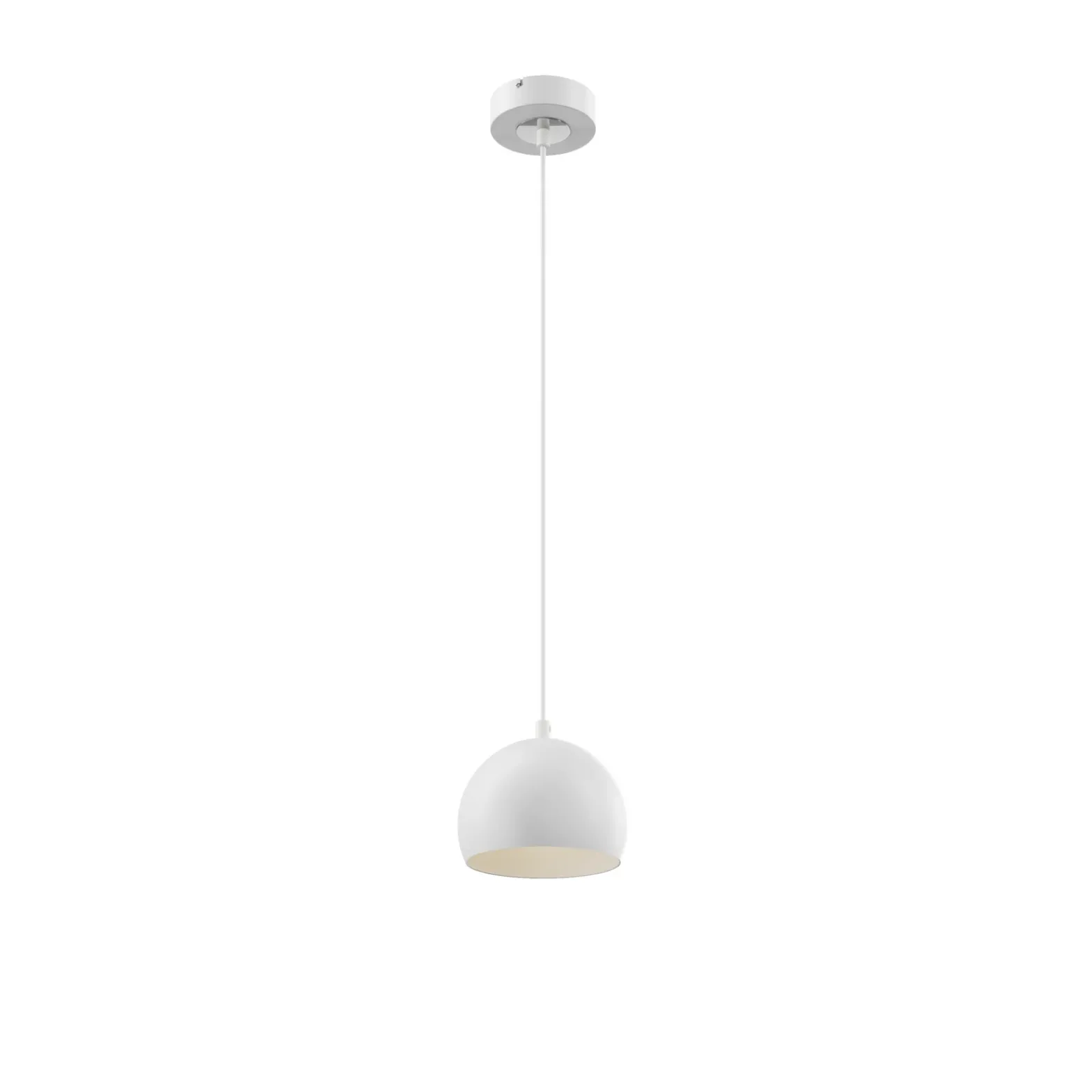 Lámpara colgante Sool, blanca, Ø 15 cm, 1 luz, metal, E27