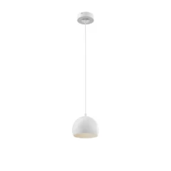 Lámpara colgante Sool, blanca, Ø 15 cm, 1 luz, metal, E27