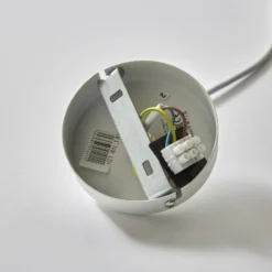Lámpara colgante Sool, blanca, Ø 15 cm, 1 luz, metal, E27