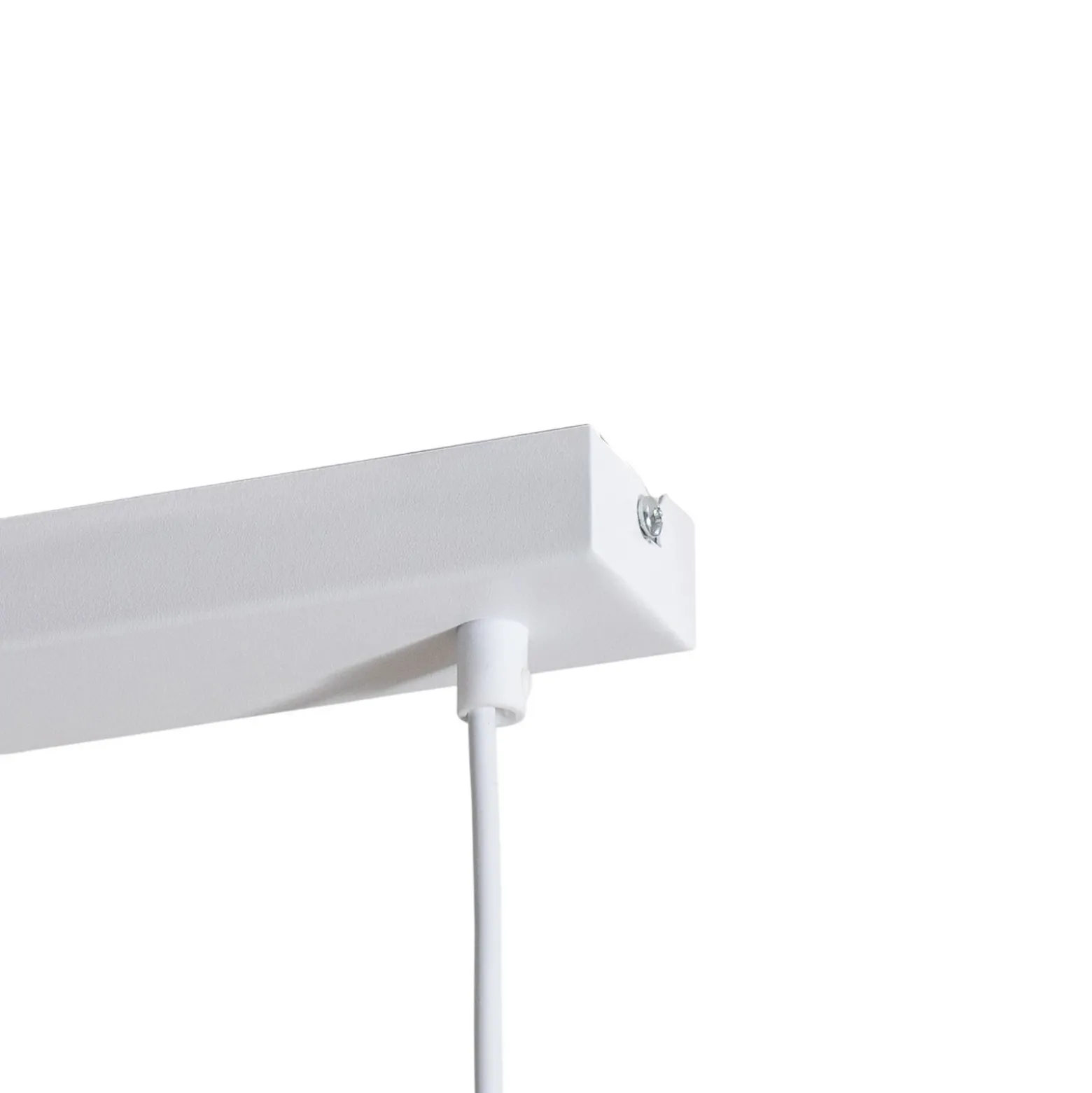 Lámpara colgante Sool, blanca, longitud 65 cm, 3 luces, metal, E27