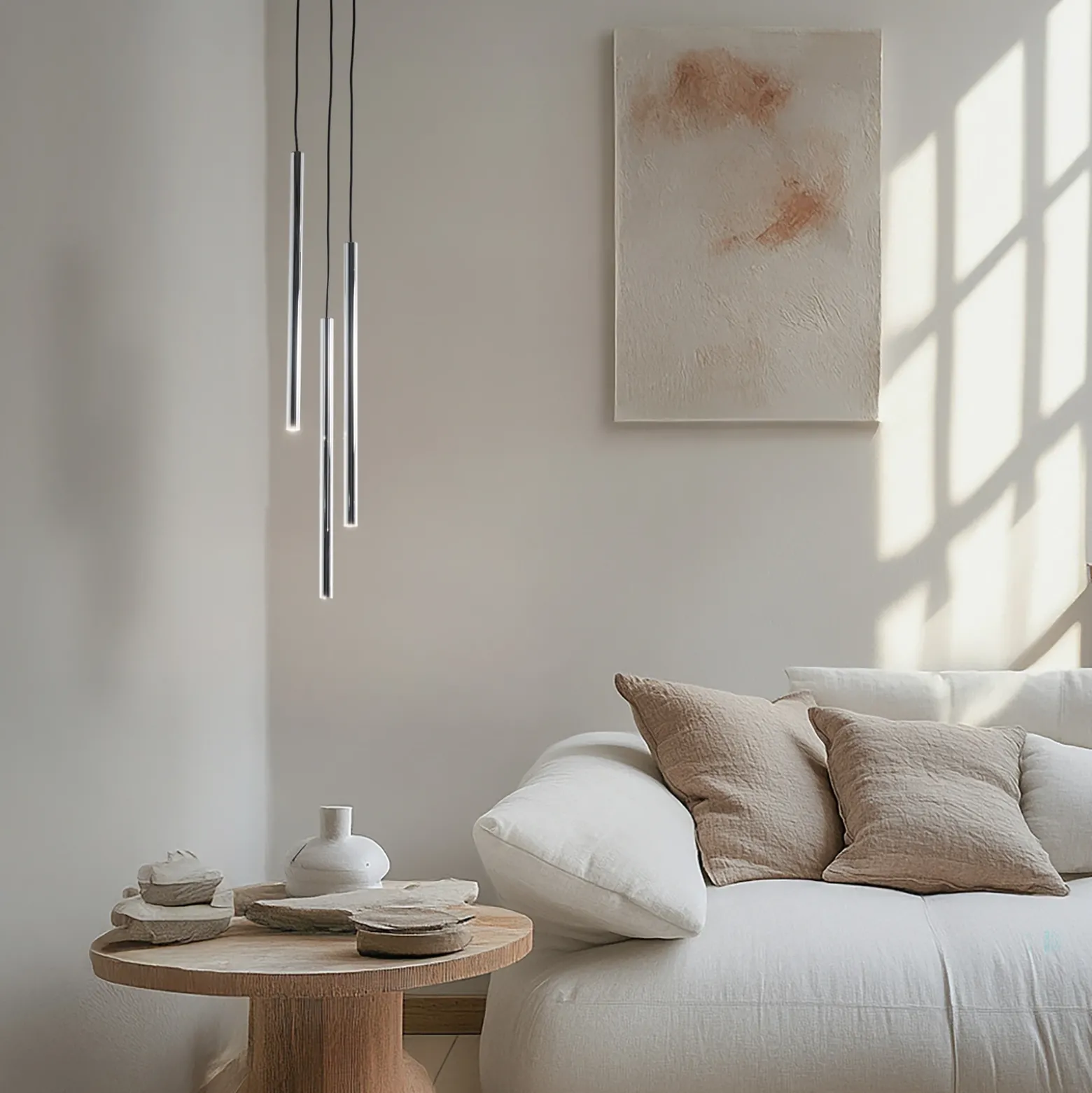 Lámpara colgante Sopel Lux, 3 luces, redonda, negro/plateado, G9