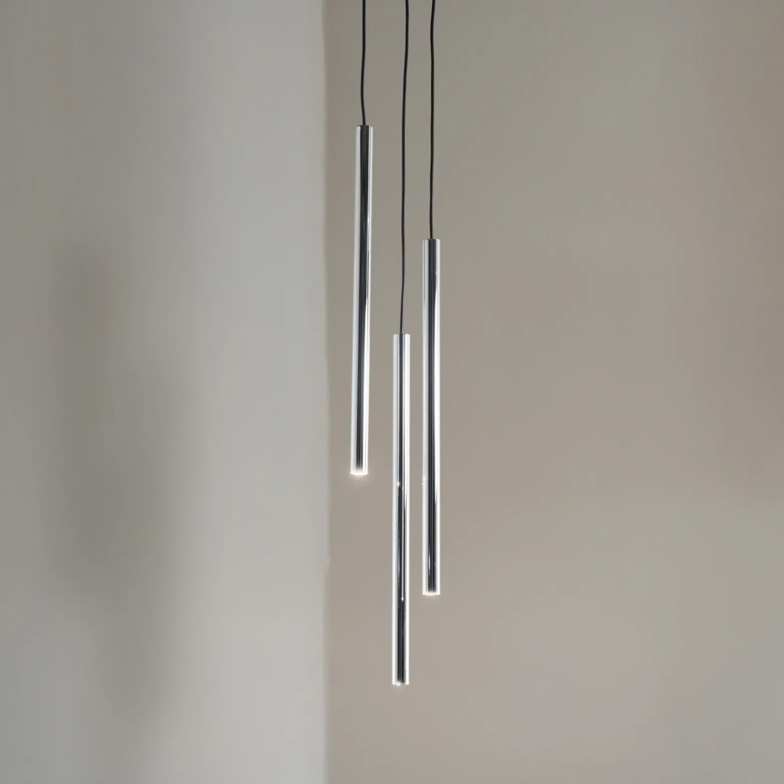 Lámpara colgante Sopel Lux, 3 luces, redonda, negro/plateado, G9