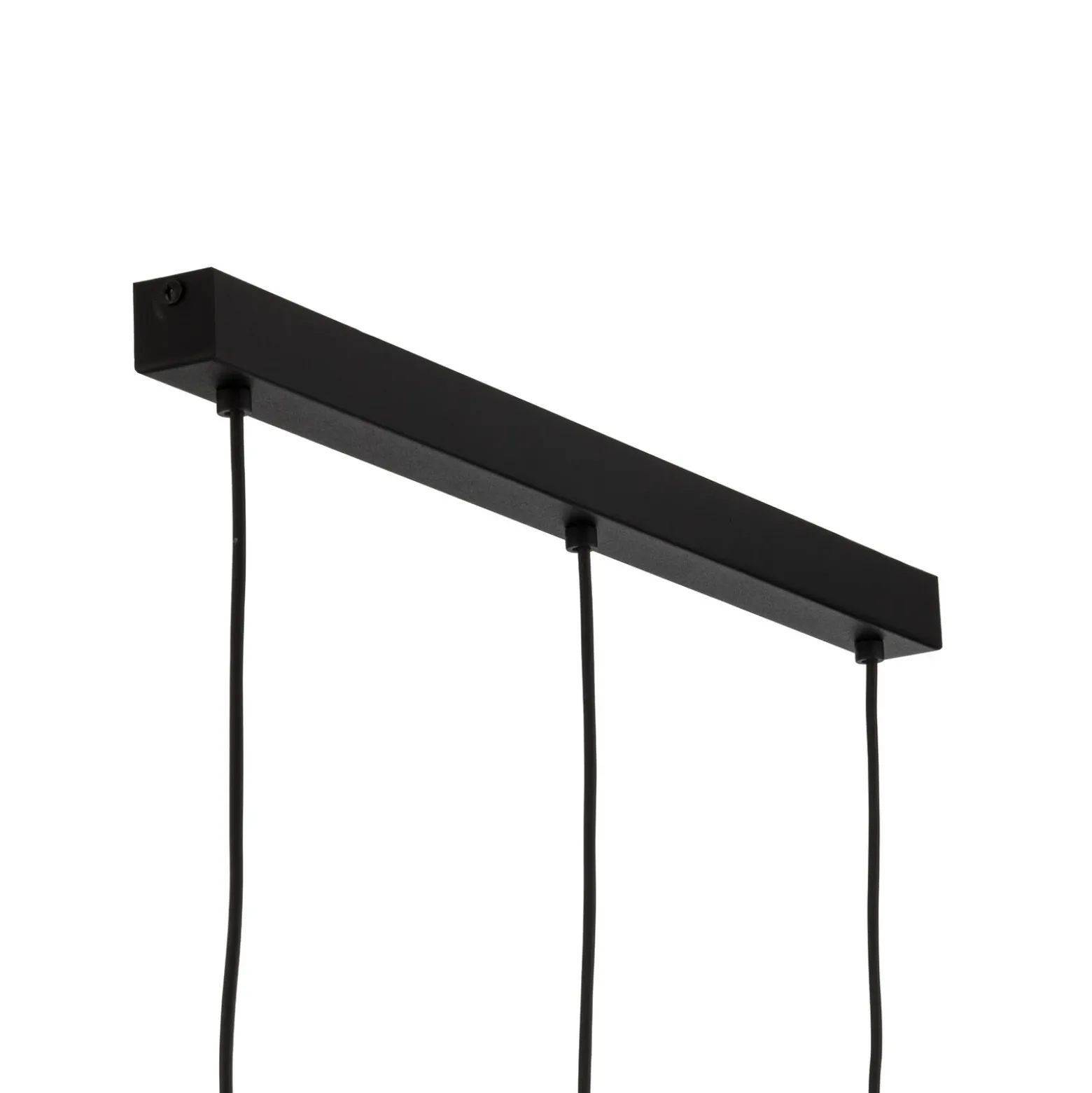 Lámpara colgante Sophia, 3 luces, 65 cm, coñac/negro, E14