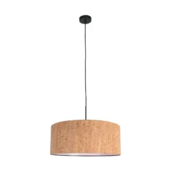 Lámpara colgante Sparkled Light, marrón, Ø 50 cm, corcho
