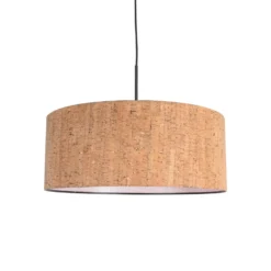 Lámpara colgante Sparkled Light, marrón, Ø 50 cm, corcho