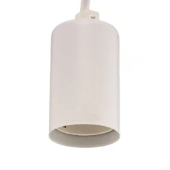 Lámpara colgante Spider en blanco, 5 luces