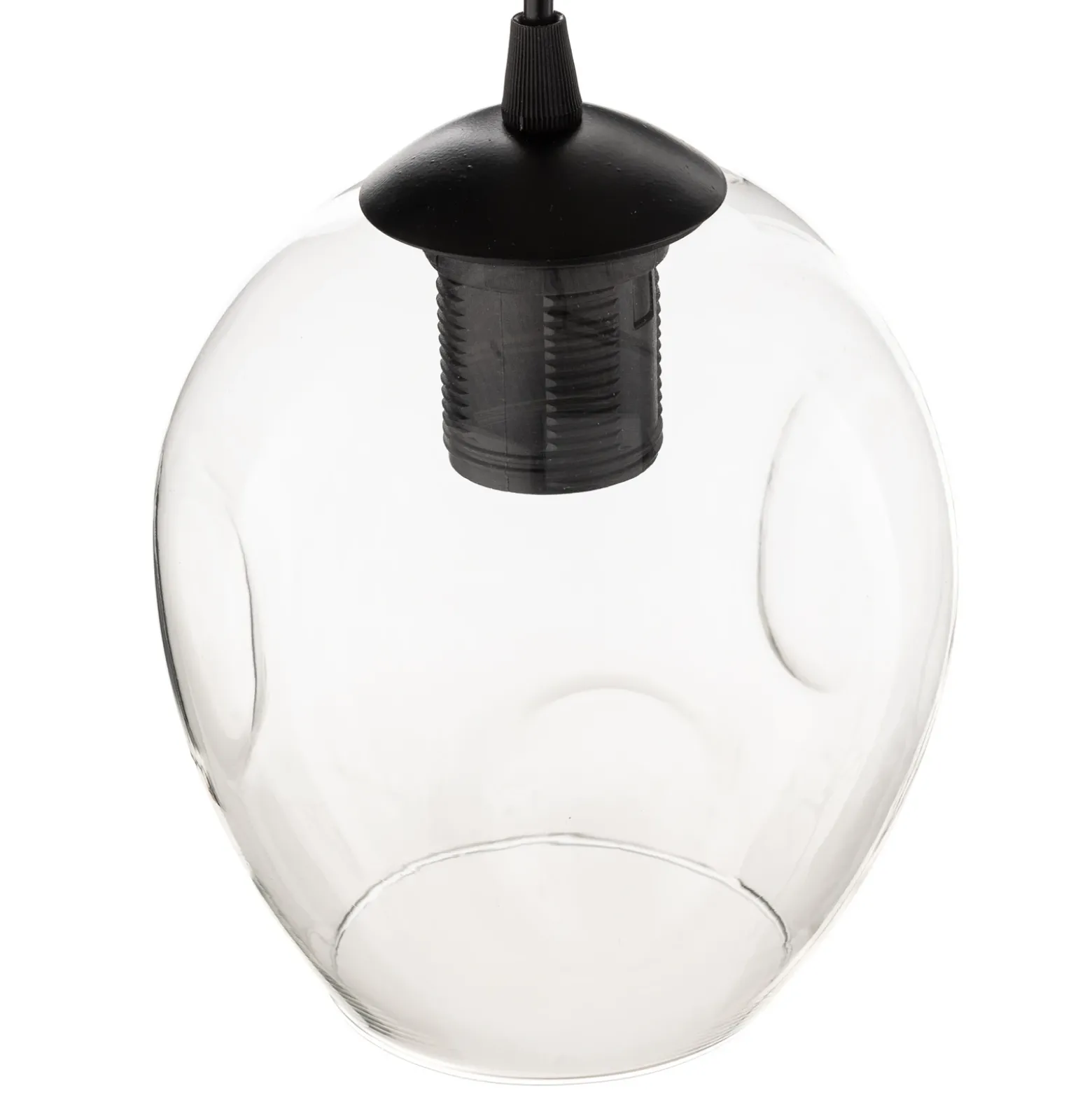 Lámpara colgante Starla, cristal grafito/ámbar/transparente, 3 luces, redonda