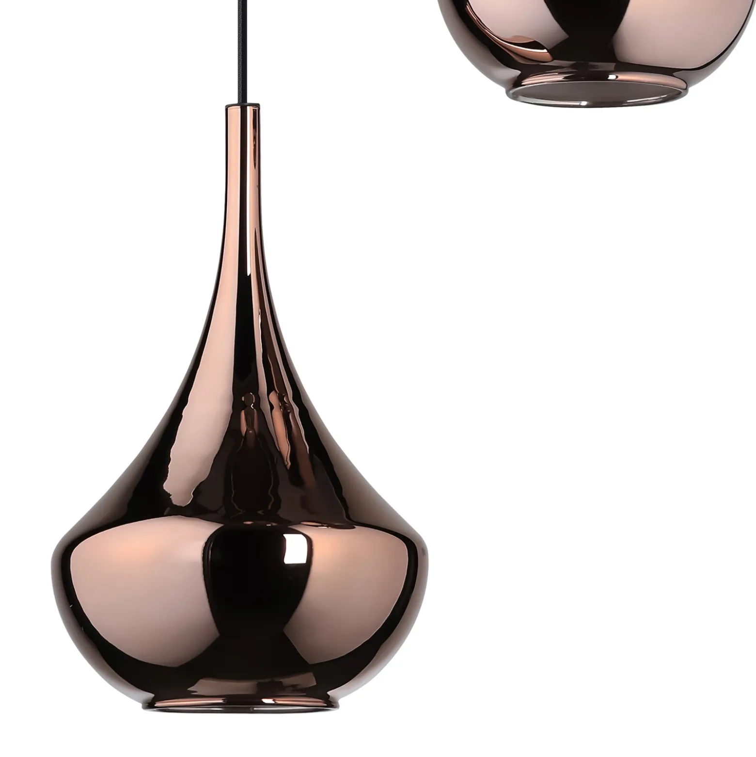 Lámpara colgante Stars of Light Almoster, cobre, Ø 55 cm, 3 luces