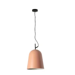 Lámpara colgante Studio, Ø 29 cm, rosa/negro, acero