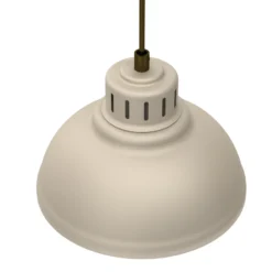 Lámpara colgante Sven, 4 luces, beige, acero