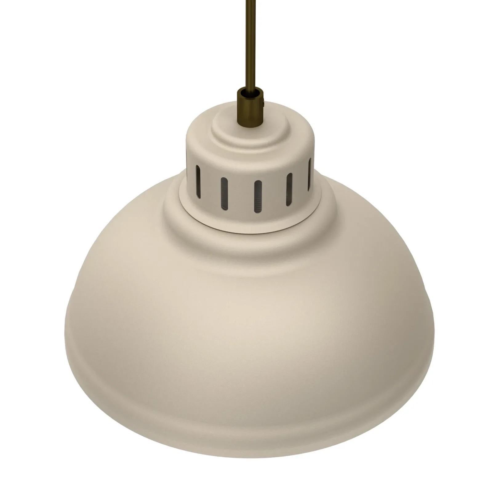 Lámpara colgante Sven, 4 luces, beige, acero