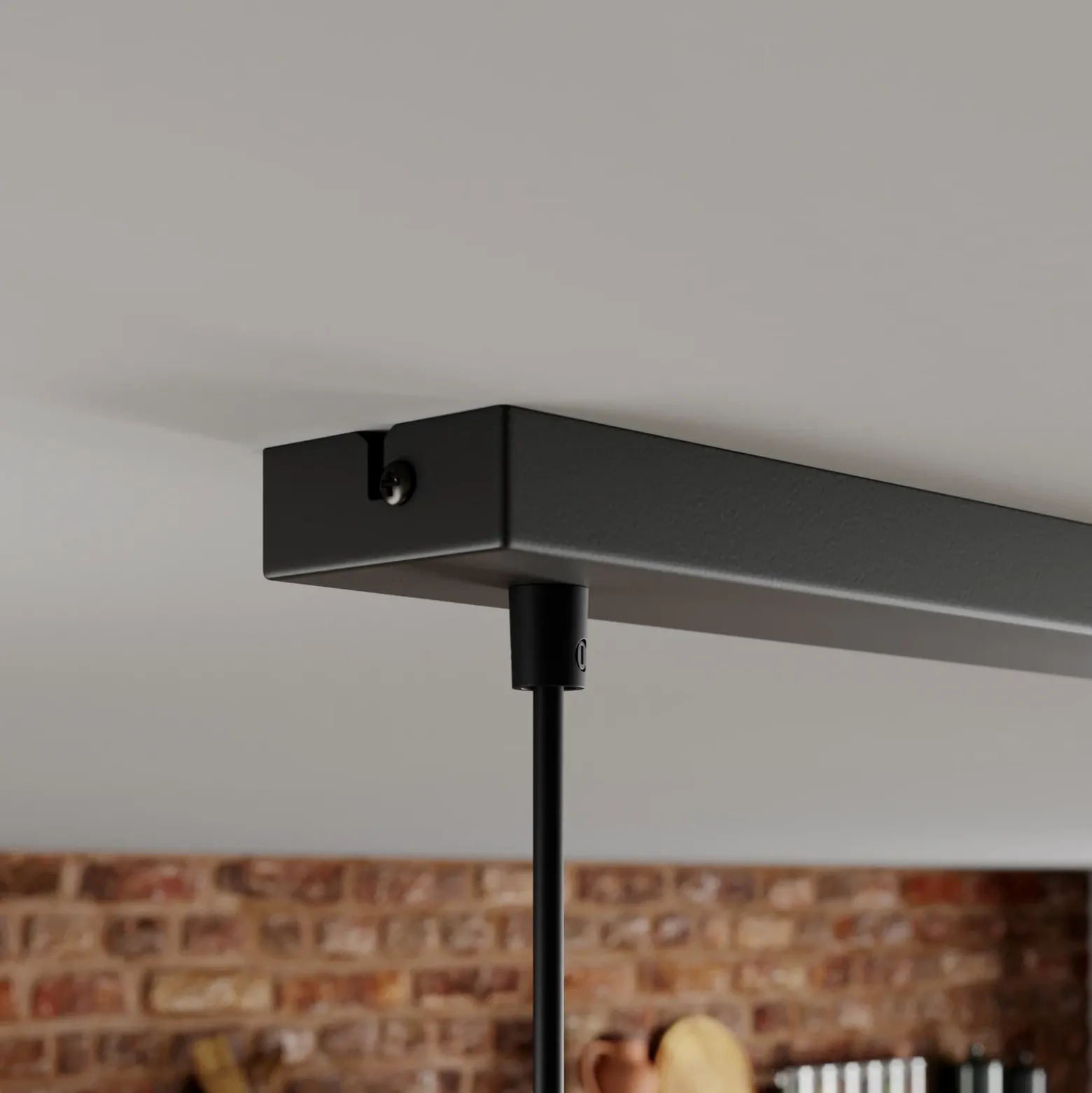 Lámpara colgante Sven, 3 luces, negro