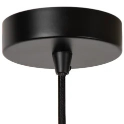 Lámpara colgante Tagalog de ratán, negro/natural