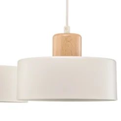 Lámpara colgante Tako, 3 luces, blanco