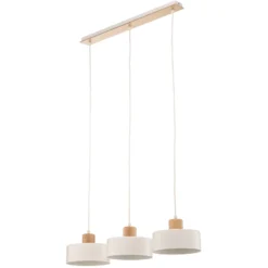 Lámpara colgante Tako, 3 luces, blanco