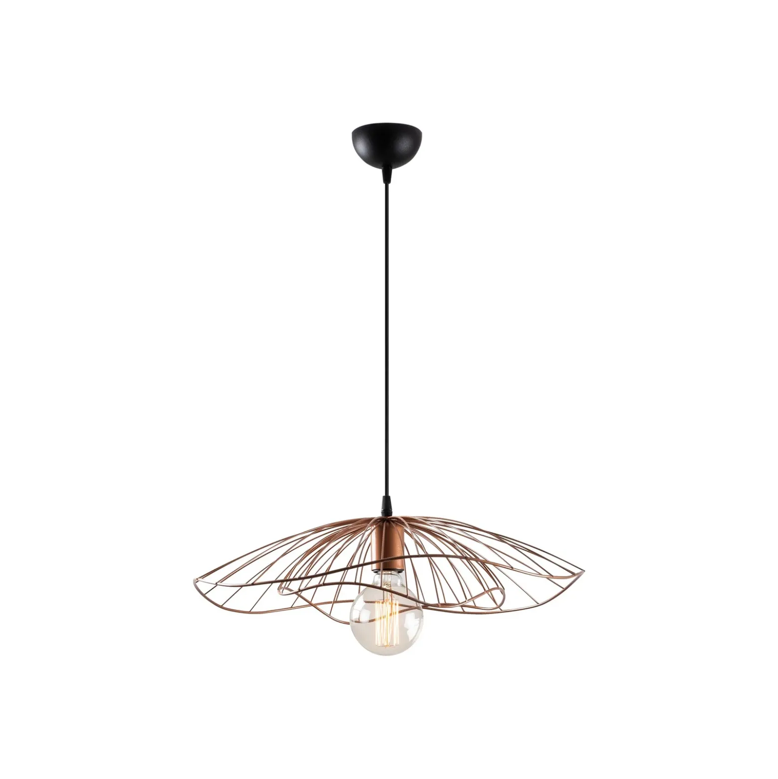 Lámpara colgante Tel 6501 Ø50cm cobre