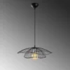Lámpara colgante Tel 6500 Ø50cm negro