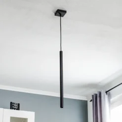 Lámpara colgante Thin, negro, 1 luz