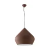 Lámpara colgante Tholos, color bronce/blanco, Ø 52 cm, metal