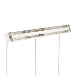 Lámpara colgante Tira, blanca, 70 cm, con 3 luces