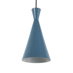 Lámpara colgante Tom, azul claro, metal, Ø 19 cm, E27