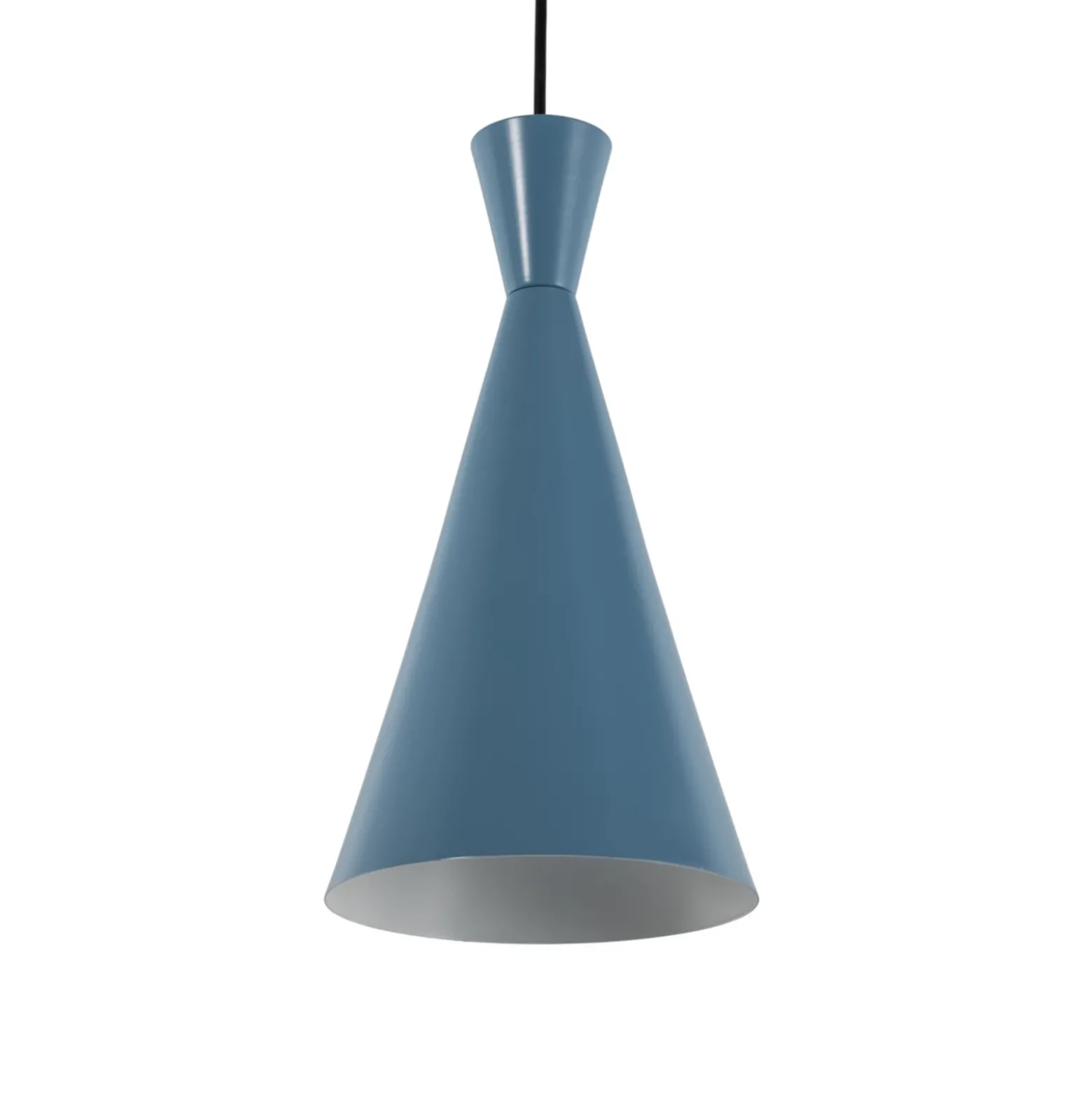 Lámpara colgante Tom, azul claro, metal, Ø 19 cm, E27