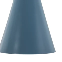 Lámpara colgante Tom, azul claro, metal, Ø 19 cm, E27