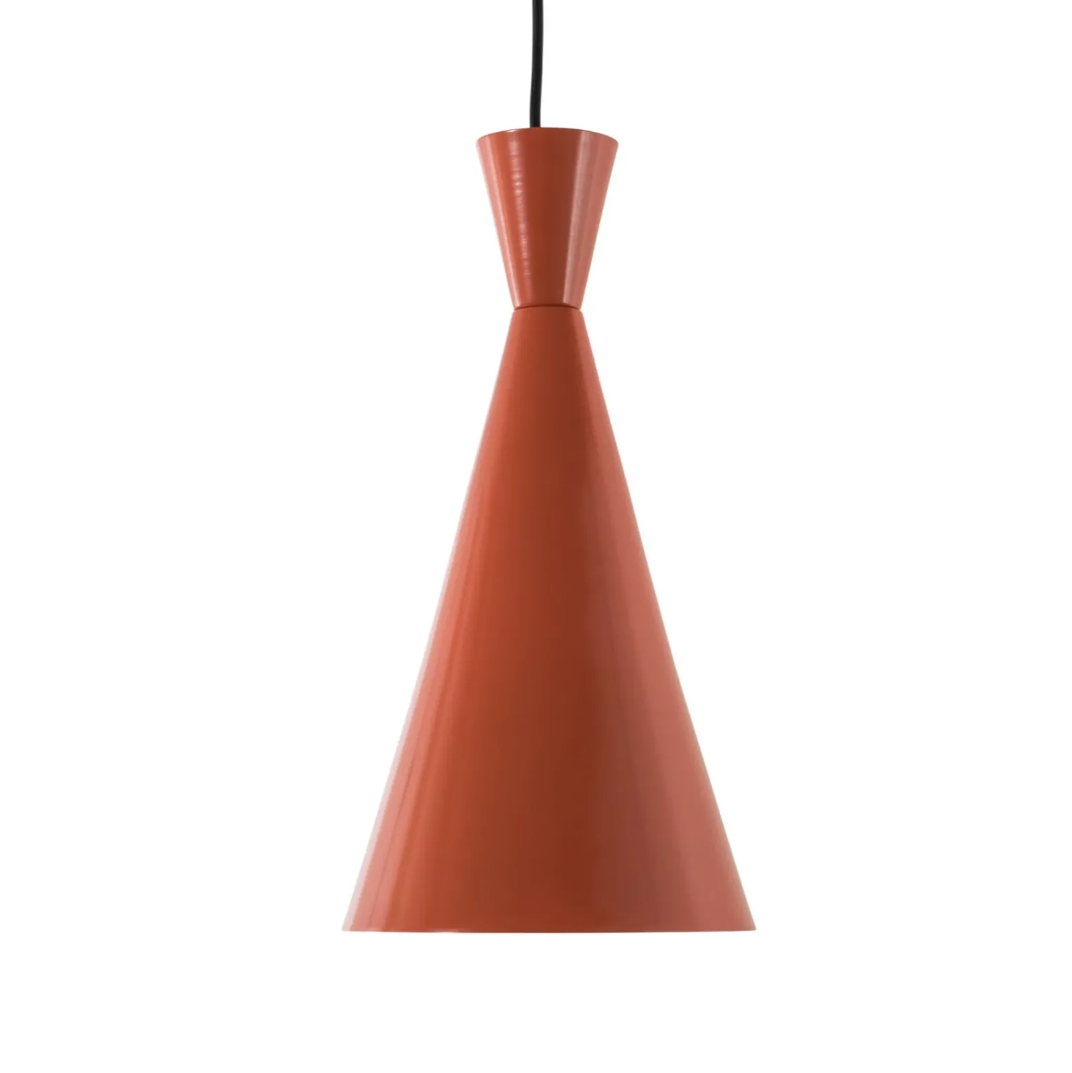 Lámpara colgante Tom, naranja, metal, Ø 19 cm, E27