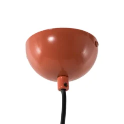 Lámpara colgante Tom, naranja, metal, Ø 19 cm, E27