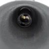 Lámpara colgante Tom, negro-marrón, metal, Ø 19 cm, E27