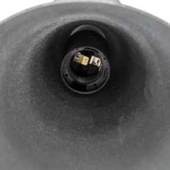 Lámpara colgante Tom, negro-marrón, metal, Ø 19 cm, E27