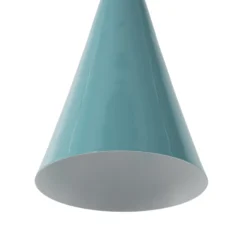 Lámpara colgante Tom, turquesa, metal, Ø 19 cm, E27