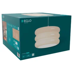 Lámpara colgante Tortora, blanca, Ø 30 cm, cristal, E27