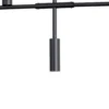 Lámpara colgante Trevo 6 All Black, metal, negro, GU10