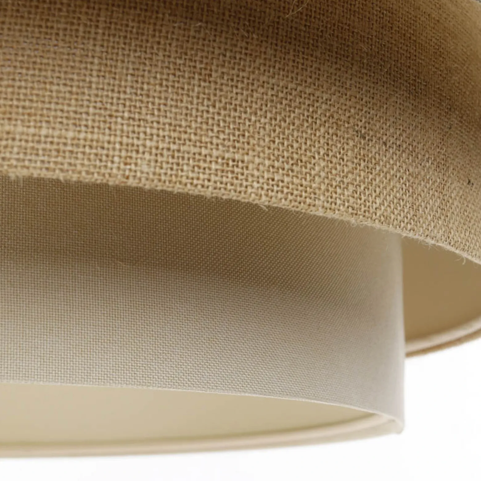 Lámpara colgante Triniti, verde/beige/crema, Ø 60 cm, textil