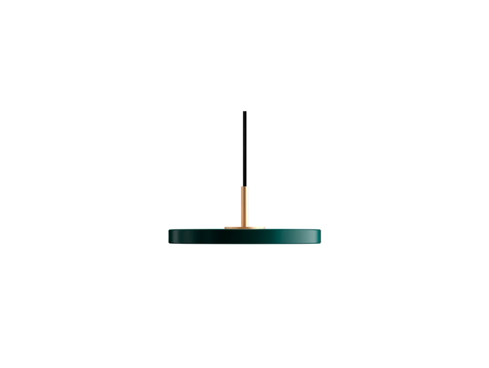 Lámpara colgante UMAGE Asteria MicroV2 atenuable, verde bosque