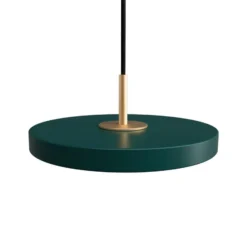 Lámpara colgante UMAGE Asteria MicroV2 atenuable, verde bosque