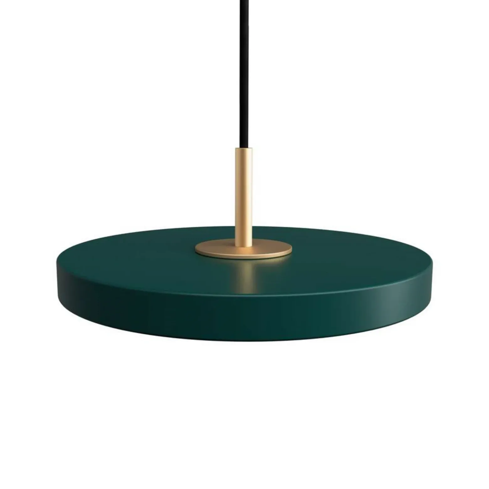 Lámpara colgante UMAGE Asteria MicroV2 atenuable, verde bosque