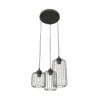 Lámpara colgante Vander, 3 luces, Ø 30 cm, negro, metal, E27