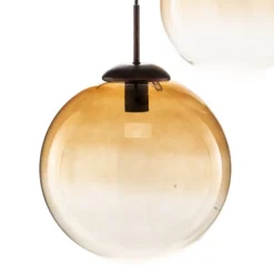Lámpara colgante Varus, vidrio, 3 luces, Ø 51 cm
