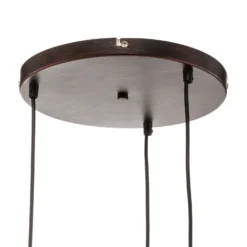 Lámpara colgante Varus, vidrio, 3 luces, Ø 51 cm