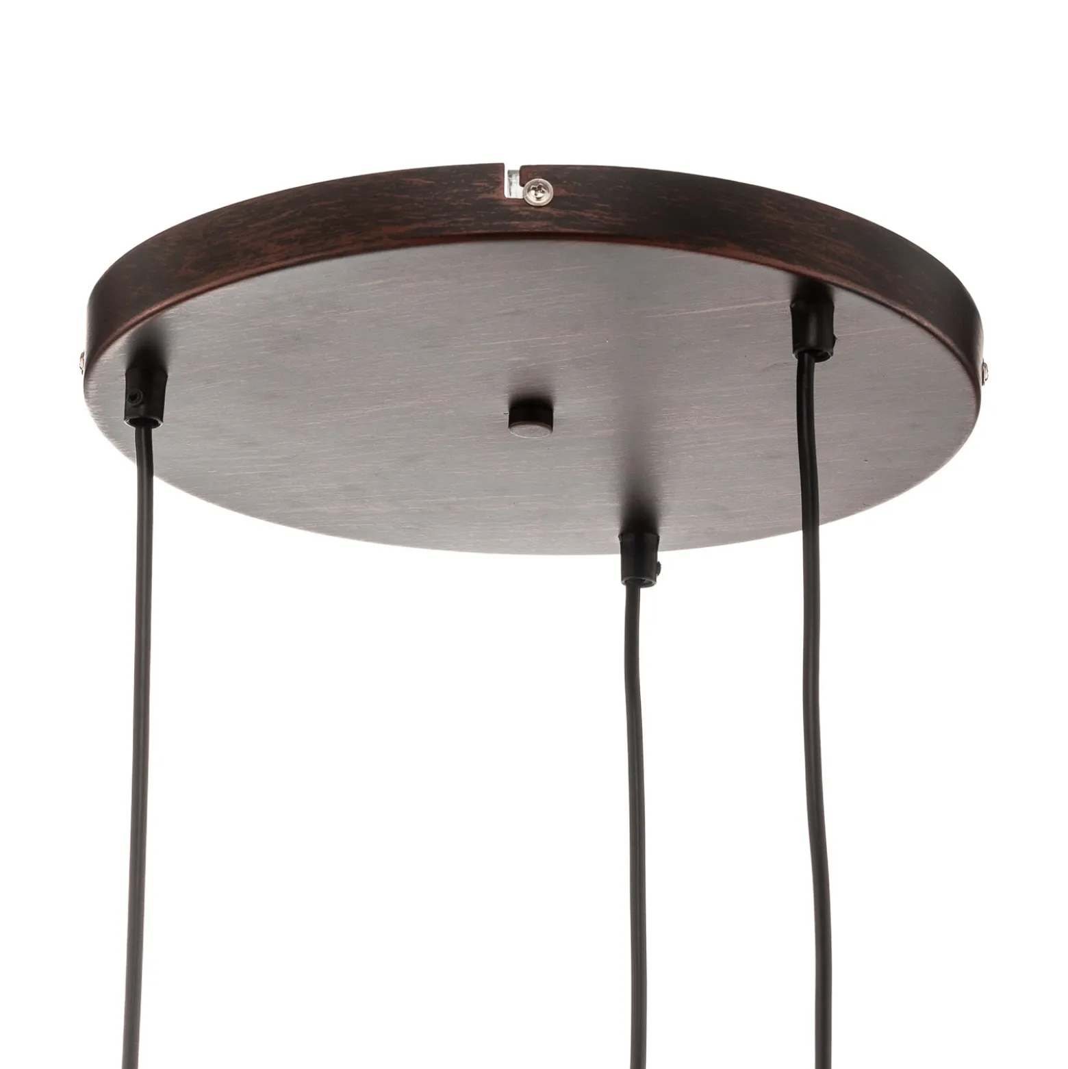 Lámpara colgante Varus, vidrio, 3 luces, Ø 51 cm