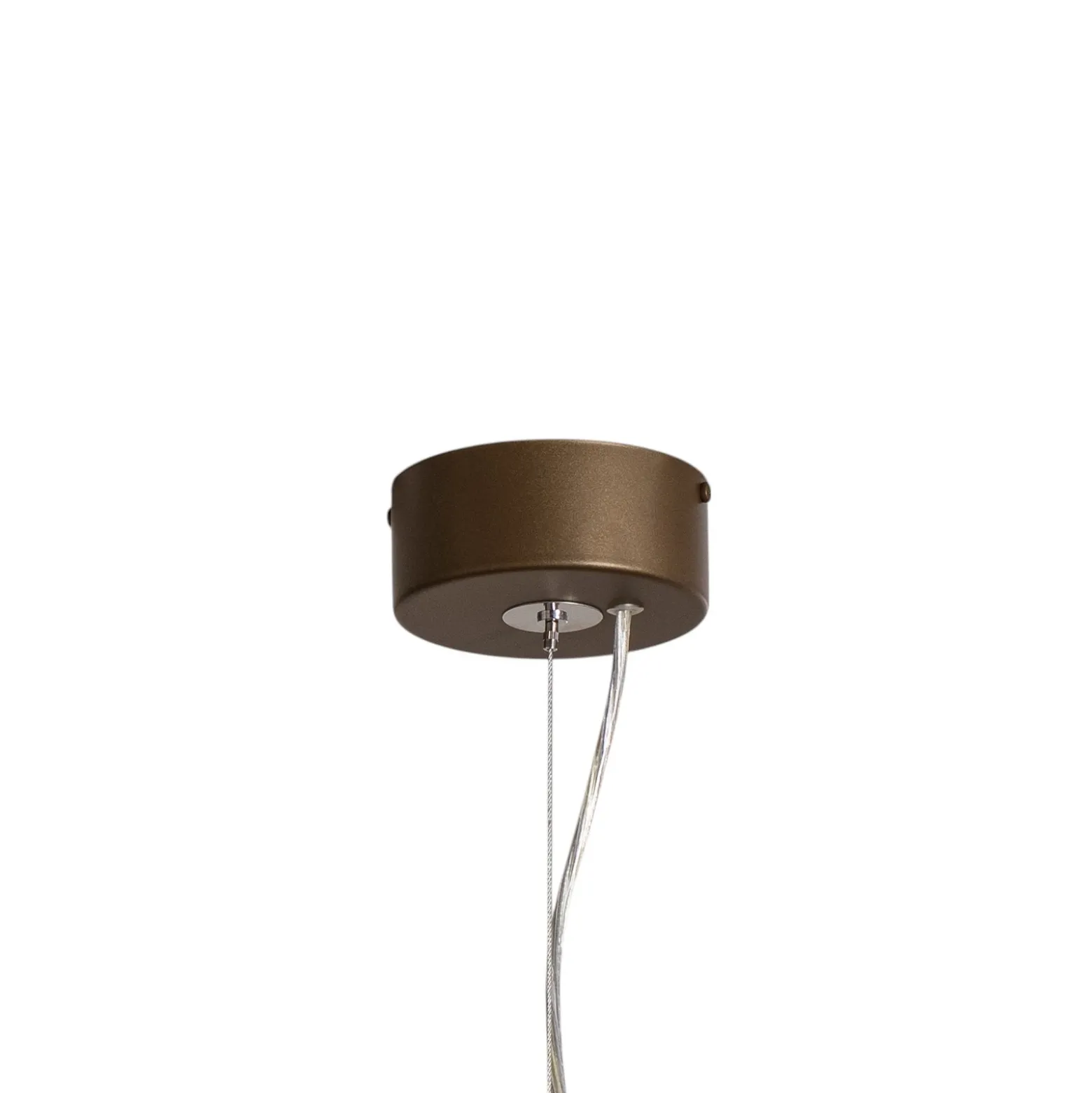 Lámpara colgante Vento, marrón café, Ø 50 cm
