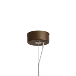 Lámpara colgante Vento, marrón café, Ø 50 cm