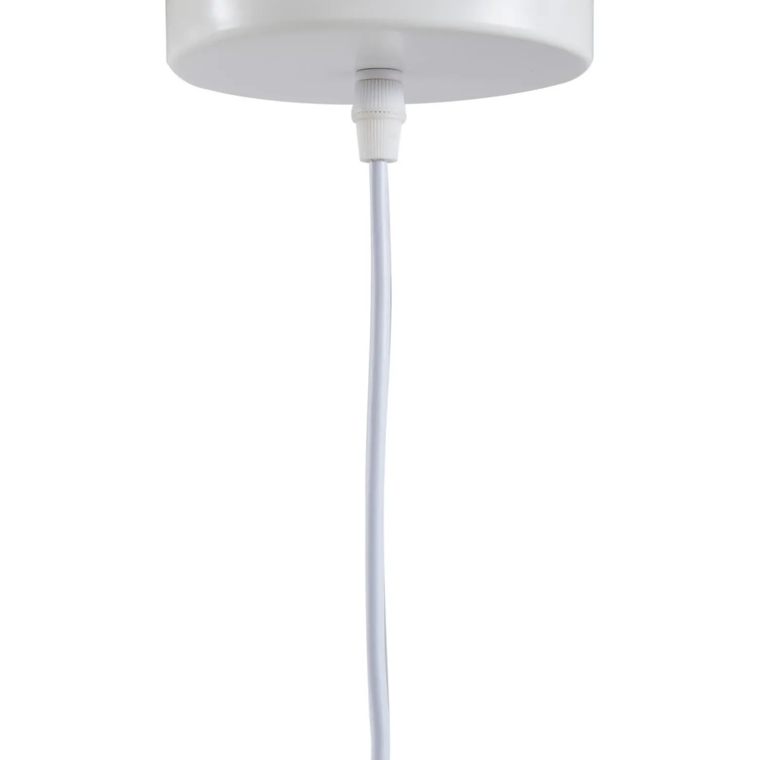 Lámpara colgante Vitore de Lindby, Ø 40 cm, textil, blanca