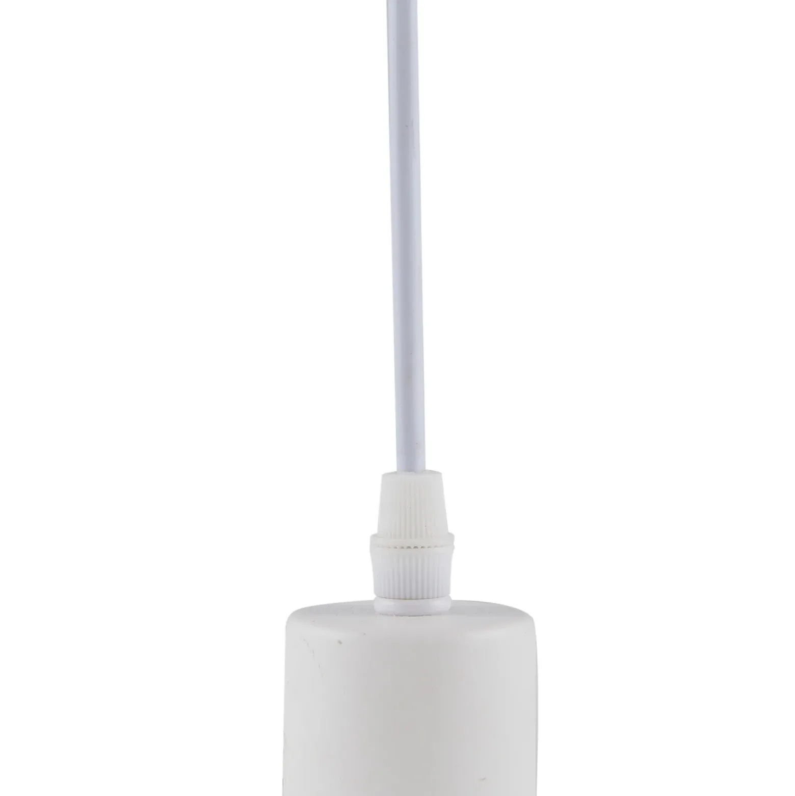 Lámpara colgante Vitore de Lindby, Ø 40 cm, textil, blanca