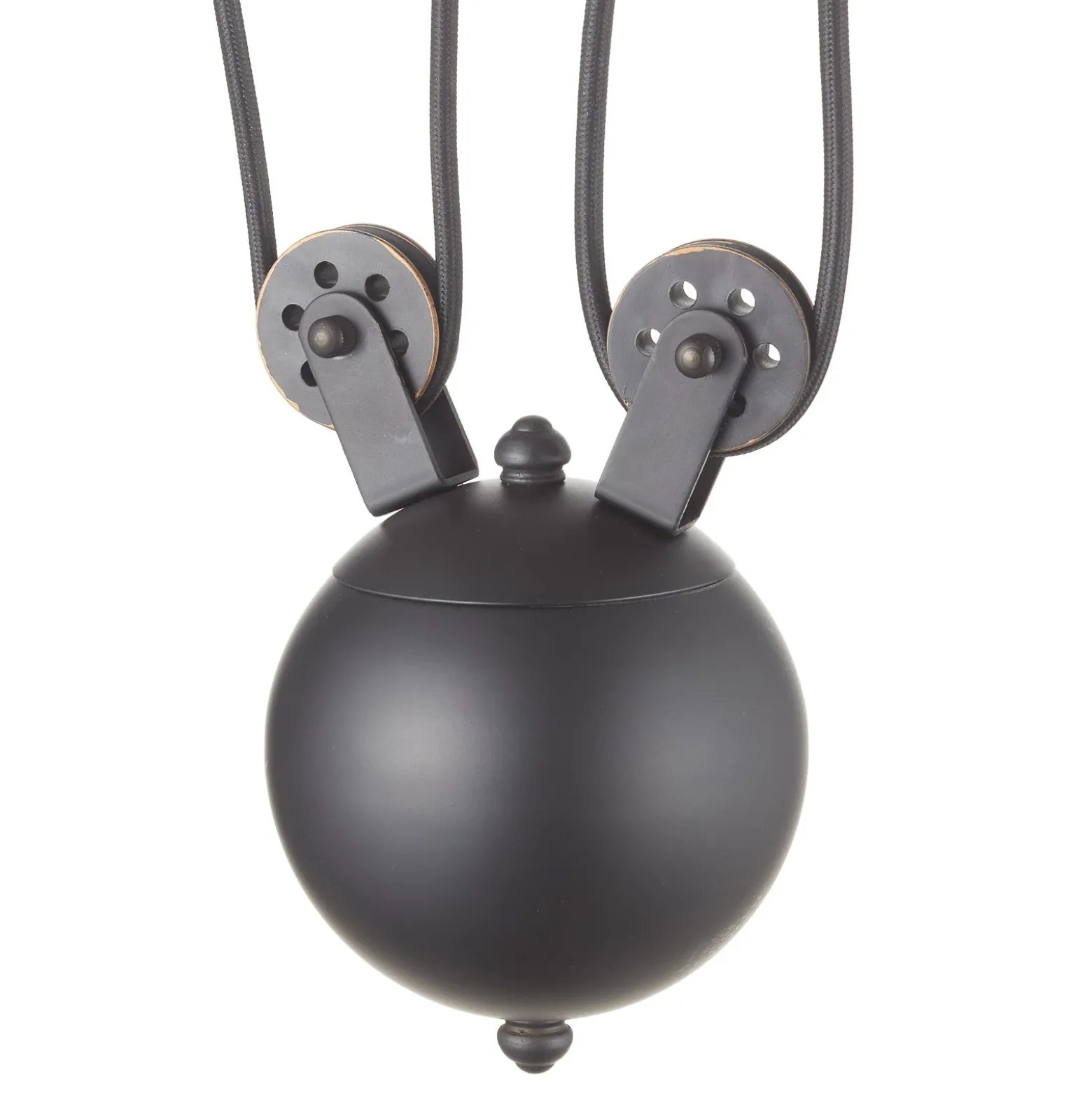 Lámpara colgante Westinghouse Iron Hill, negra, 3 luces, E27