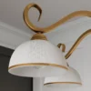 Lámpara colgante Wivara 5, 5 luces, dorada