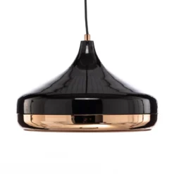 Lámpara colgante Yildo 253-S 1 luz Ø36cm negro/cobre