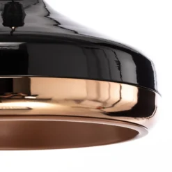 Lámpara colgante Yildo 253-S 1 luz Ø36cm negro/cobre